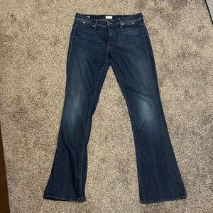 Mother, The Daydreamer flared jeans, dark blue wash, SZ 30